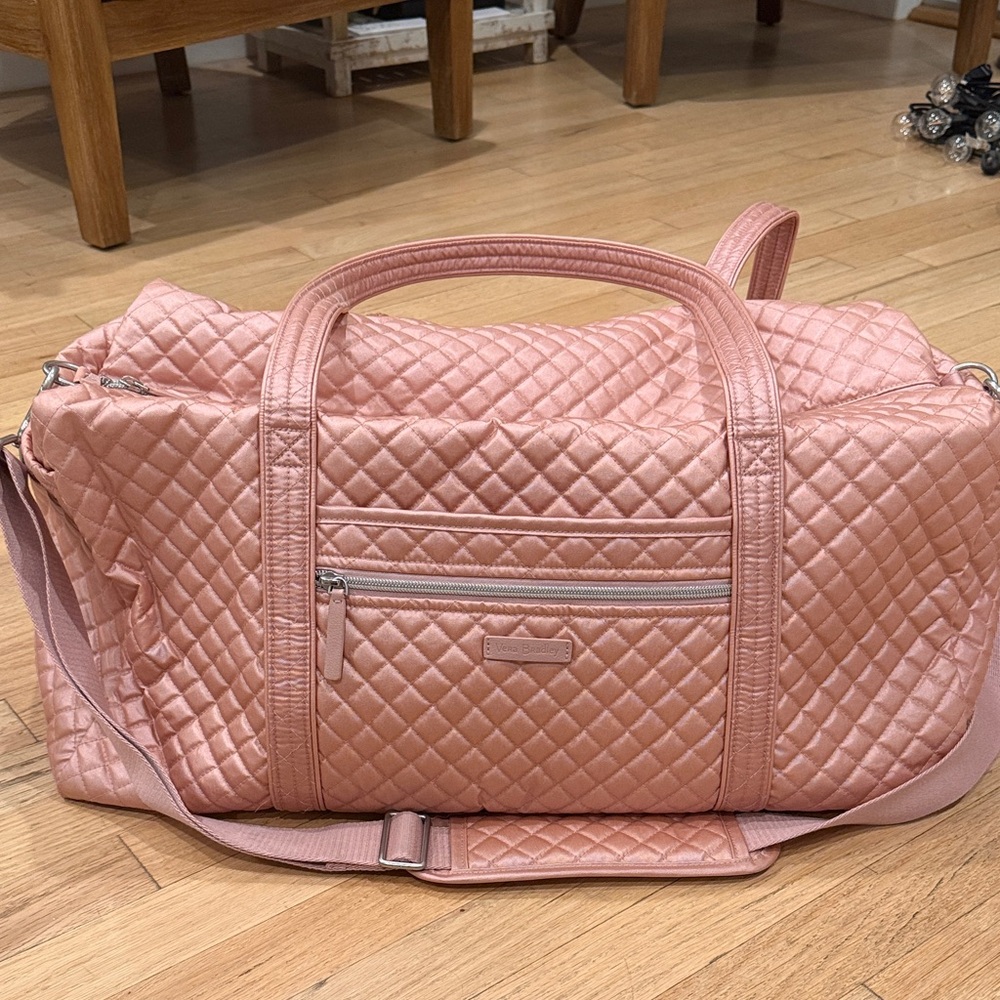 Vera Bradley Quilted Pink Travel Bag